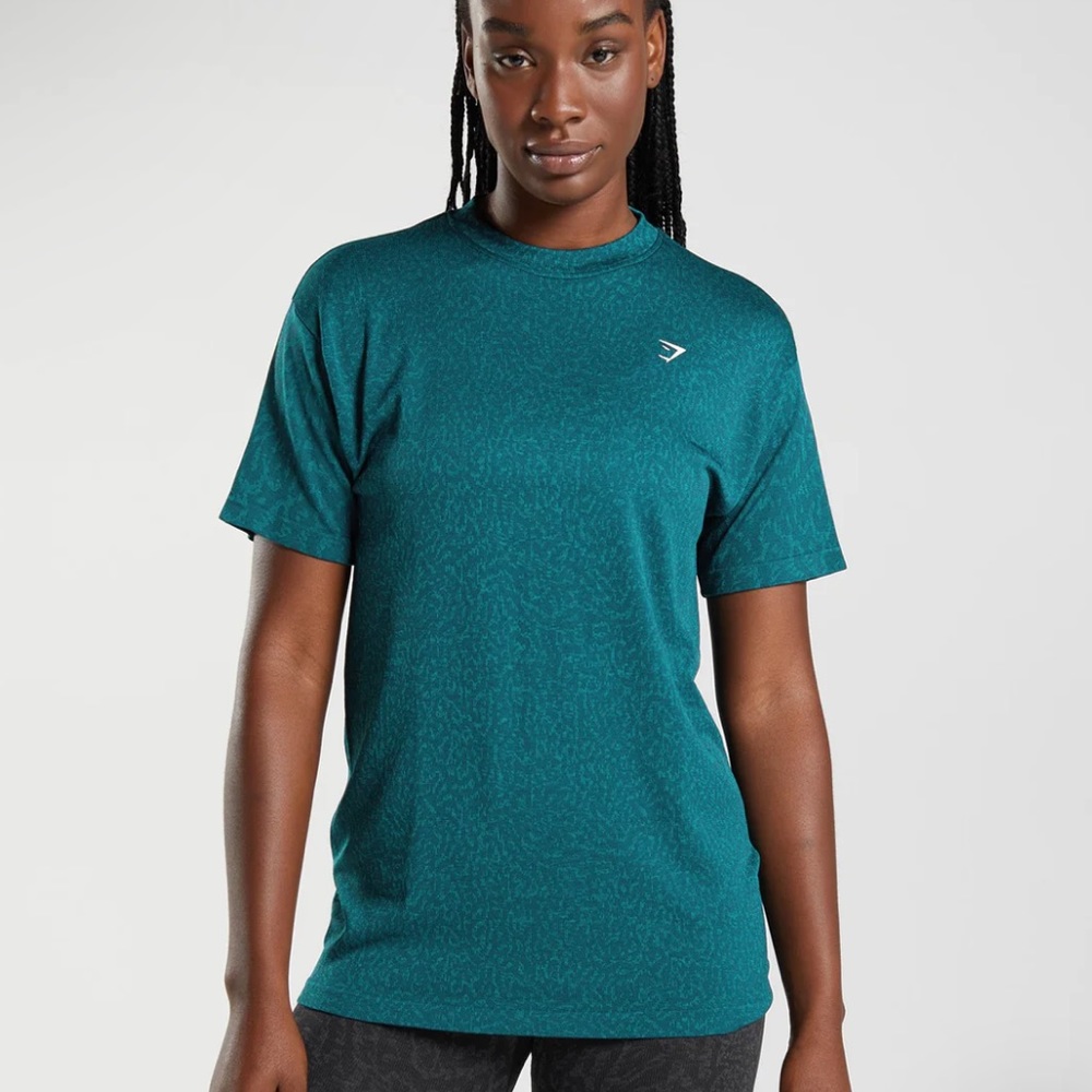 Gymshark ADAPT ANIMAL SEAMLESS Jacquard T-SHIRT (oversized)